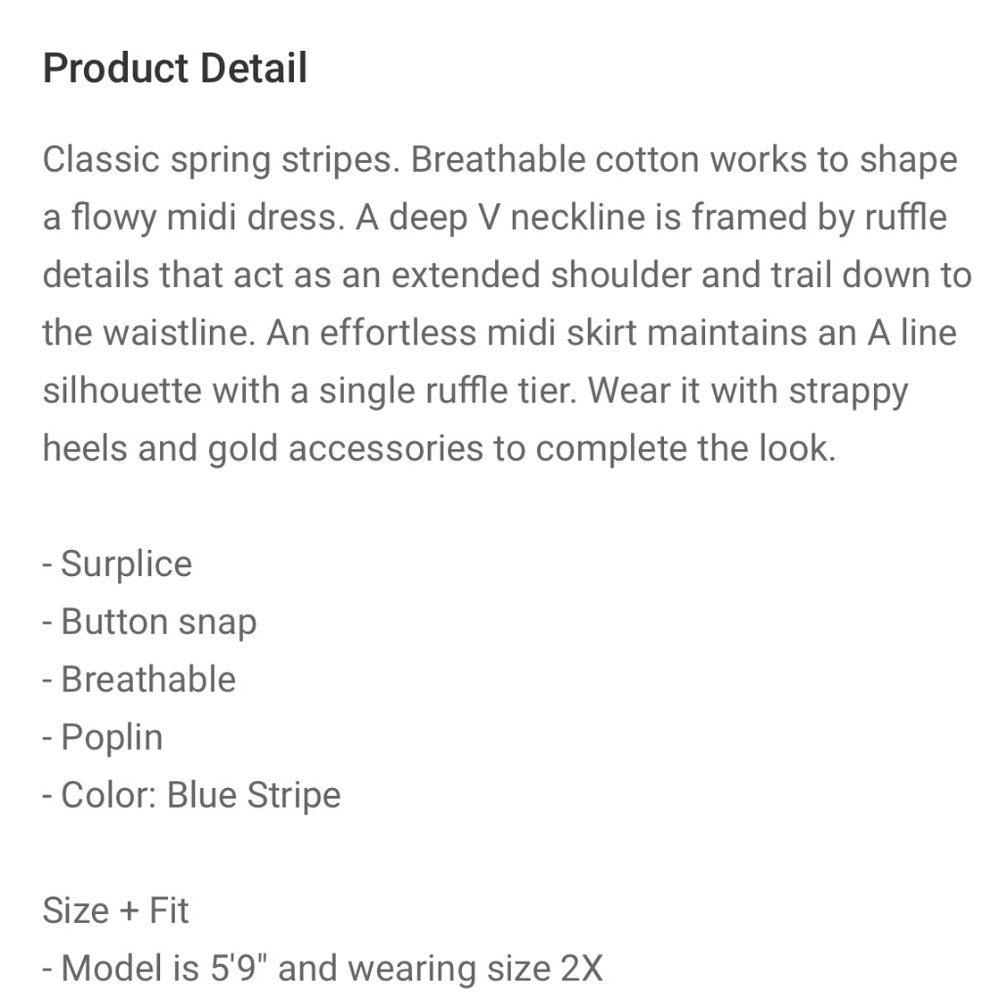 Poplin Midi Dress - Picture 2 of 2